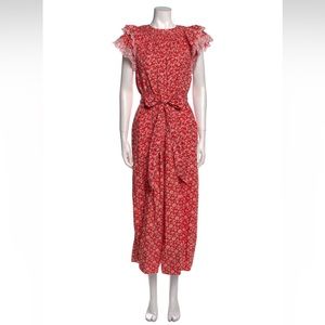 *SOLD* Ulla Johnson Red Floral Jumpsuit